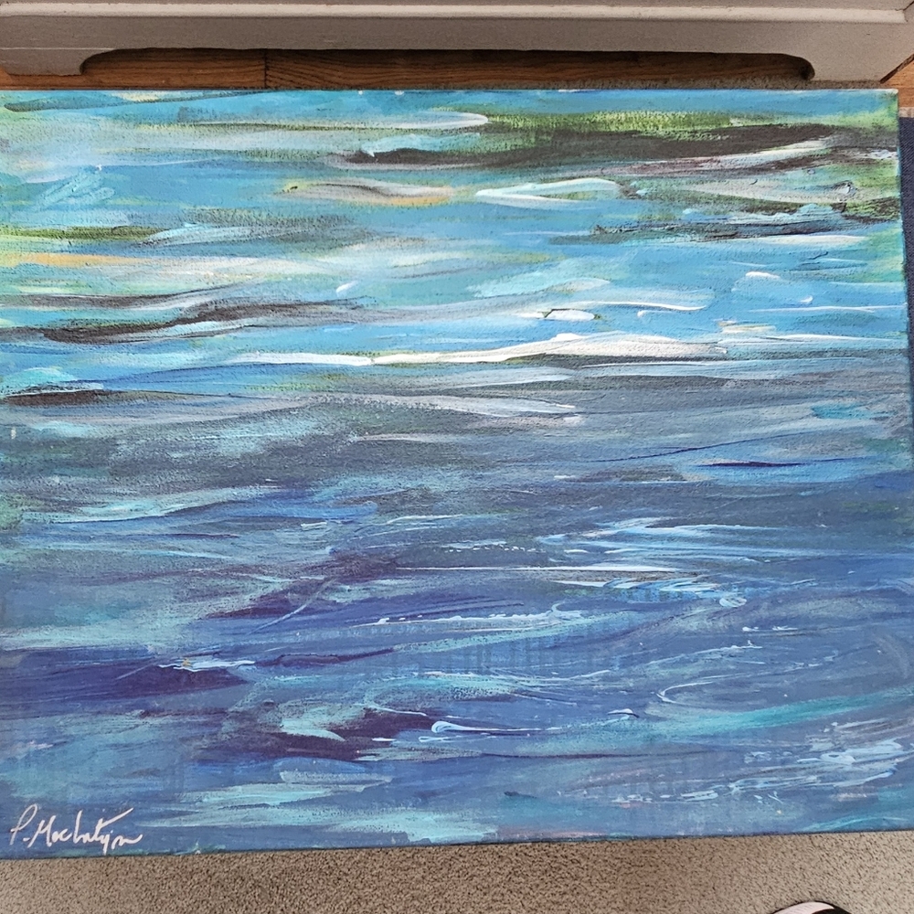 ORIGINAL PAINTING: Abstract Seascape